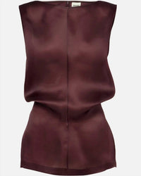 Khaite Toma Dress in alamandine - women's dress - detail view