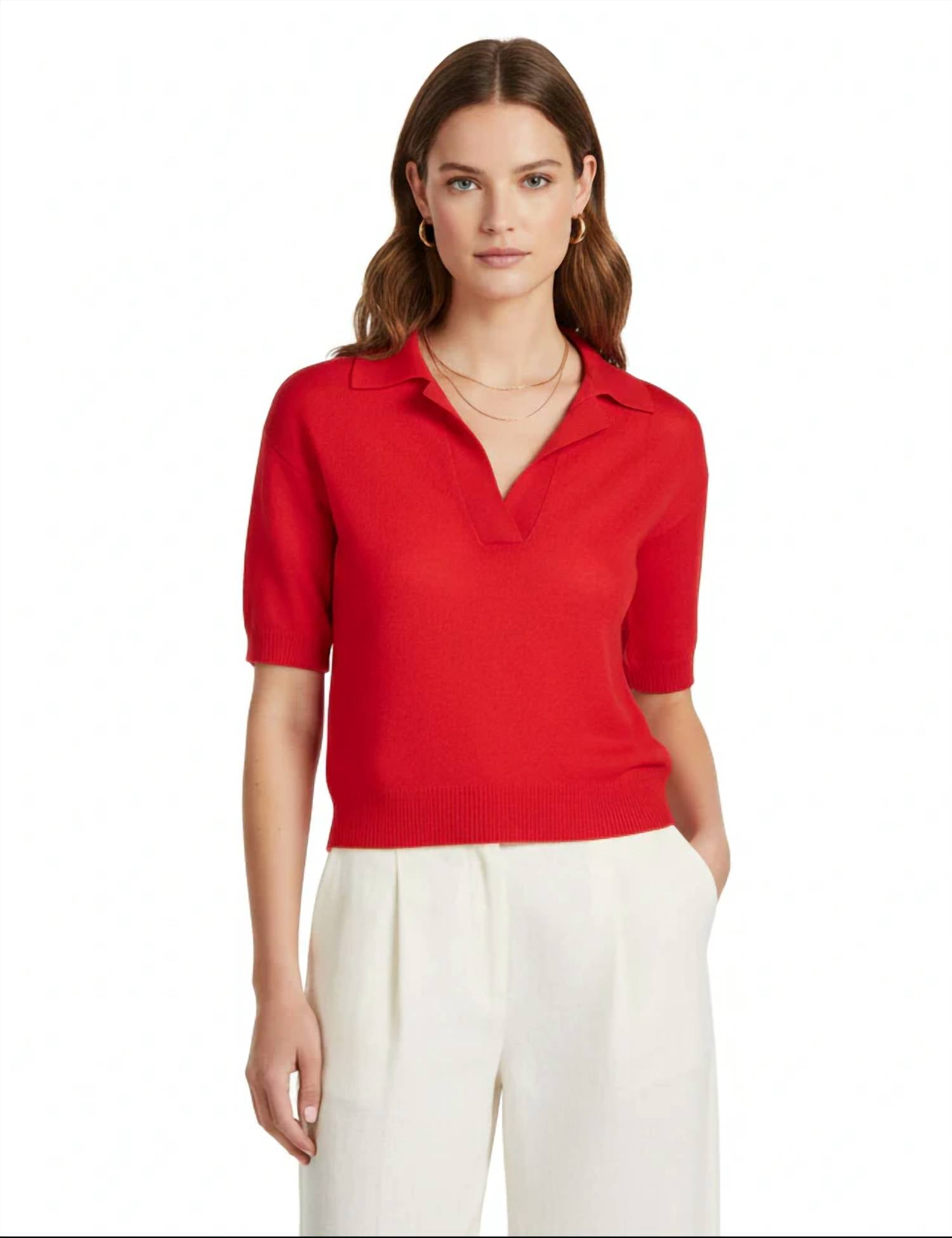 Naadam - Cloud Cashmere Short Sleeve Polo