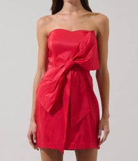 Sugarlips - Strapless Bow Mini Dress