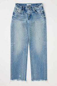 Moussy Women's Mv Mattapan Straight Low Jean in light blue - women's jeans