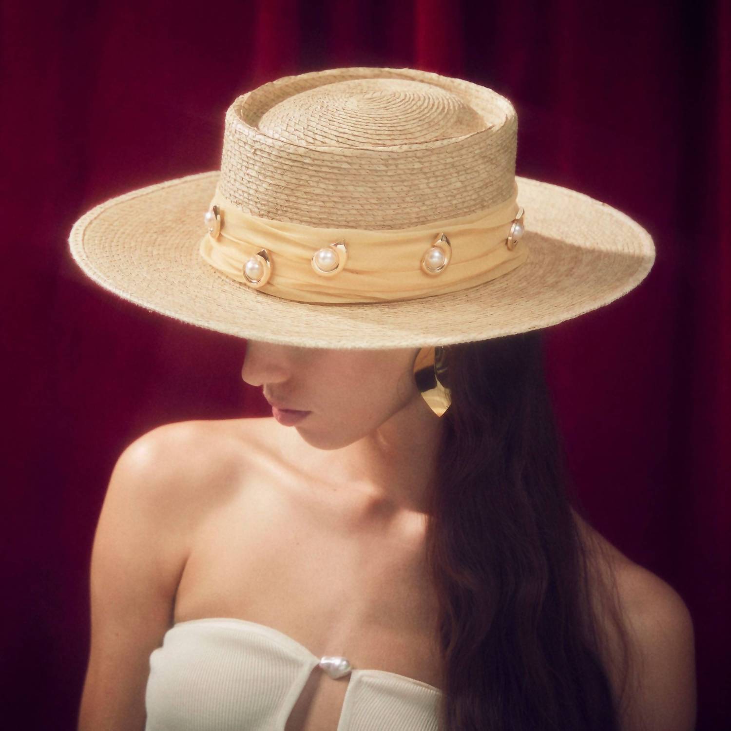 Lele Sadoughi - Women's Michelle Deco Swirl Straw Hat
