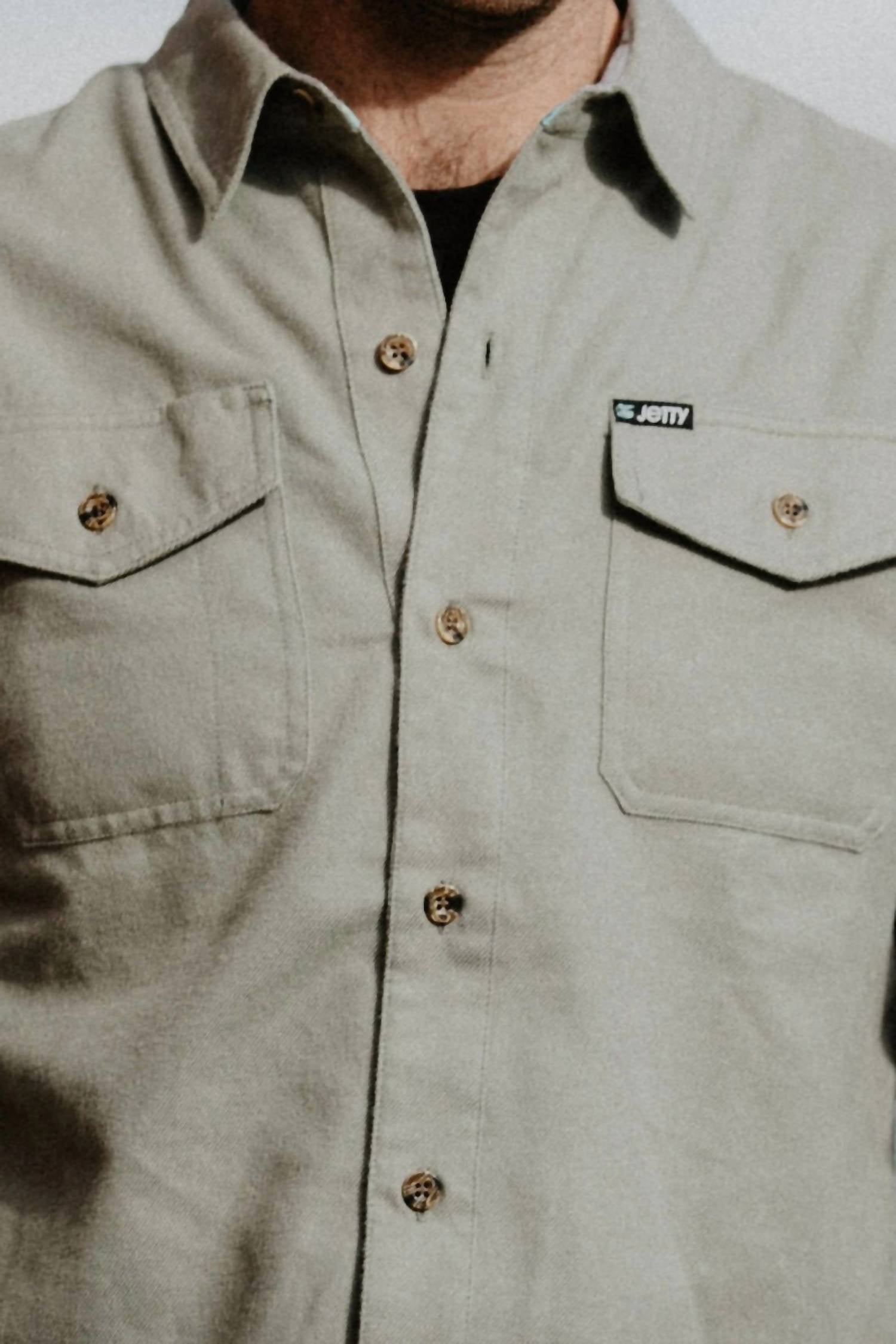 Jetty - Men's Essex Twill Long Sleeve Woven Shirt