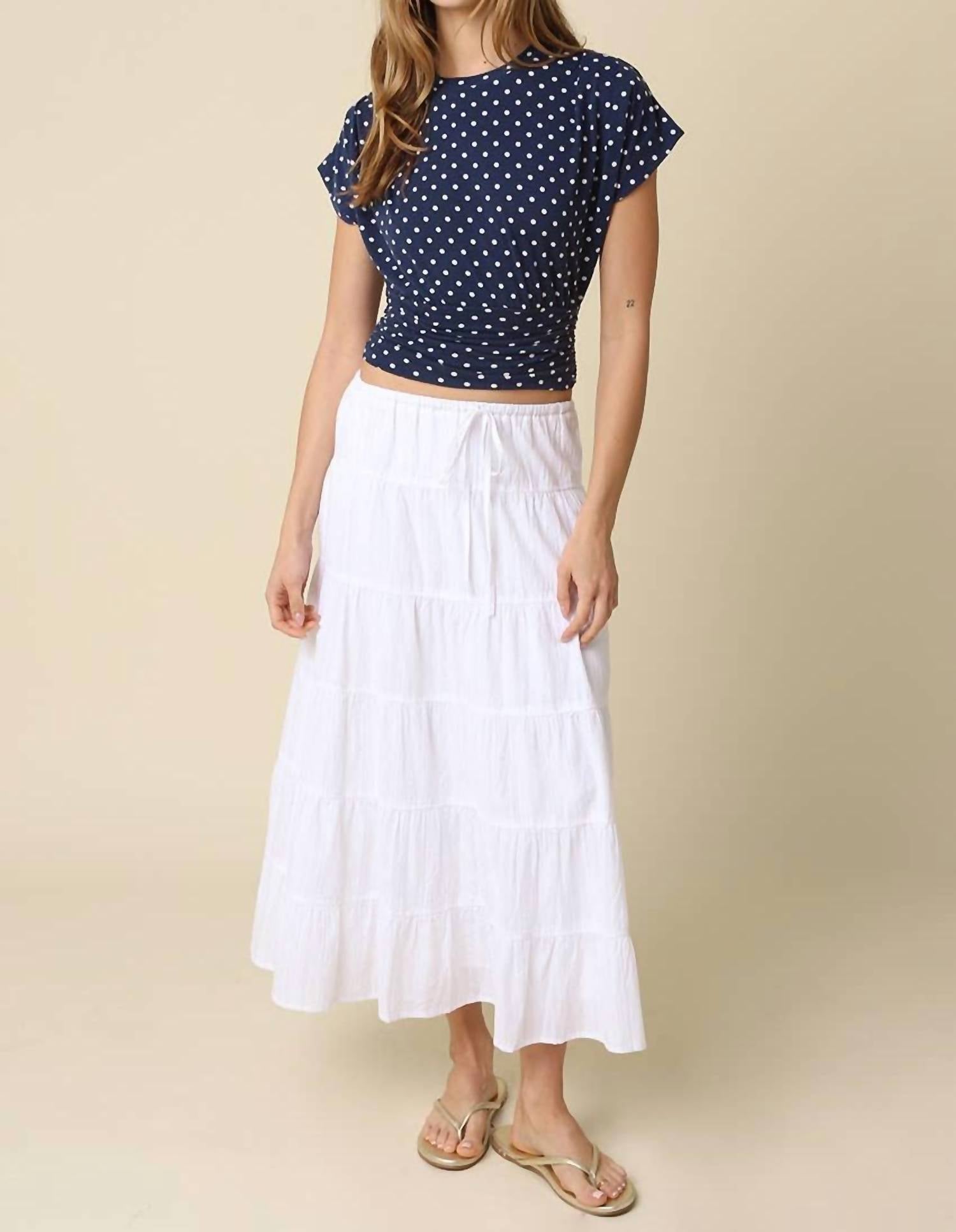 Olivaceous - The Haven Tiered Maxi Skirt