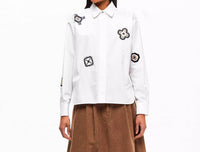 Maxmara - Embroidered Poplin Shirt