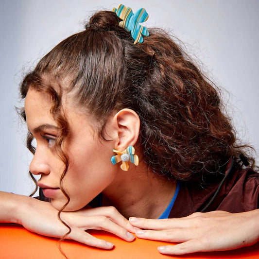 Lele Sadoughi - Women's Crystal Lily Button Earrings