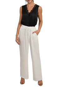 Love Token - Drawstring Wide Leg Pants