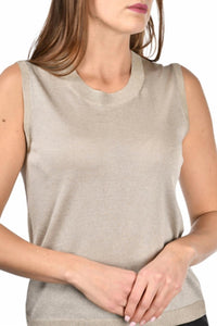 Gran Sasso - Lurex Sleeveless Tank Top