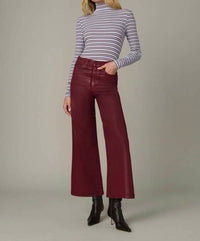 Joe'S Jeans - Mia Wide Leg Ankle Coated Pants