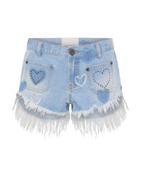 One Teaspoon - Retro Dukes Low Waist Mini Denim Shorts