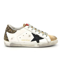 Golden Goose - Women's Super Star Sneaker with glitter and suede toe