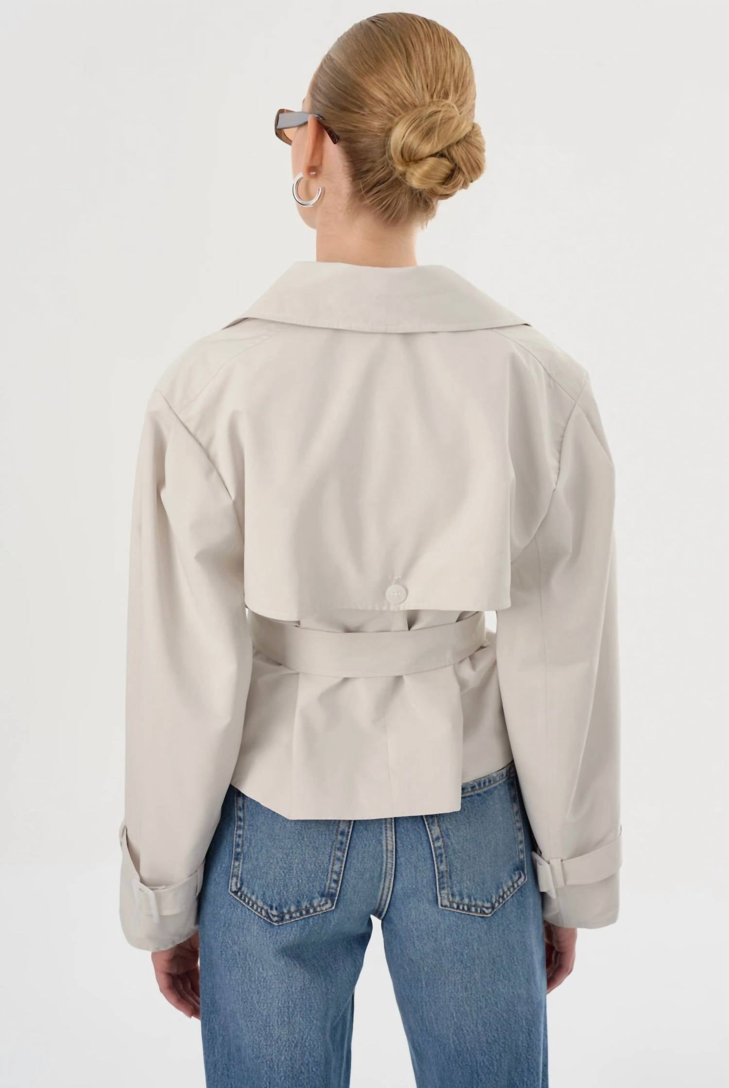Lamarque - Quinn Cropped Trench Coat