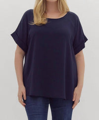 Entro - Kera Short Sleeve Blouse - Plus