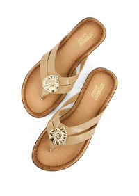 Andrea Women's Slip-on Sandal in beige - women's sandal - view 4