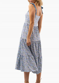 SMITH & QUINN Sage Stretch Dress in blue - women's dress - detail view