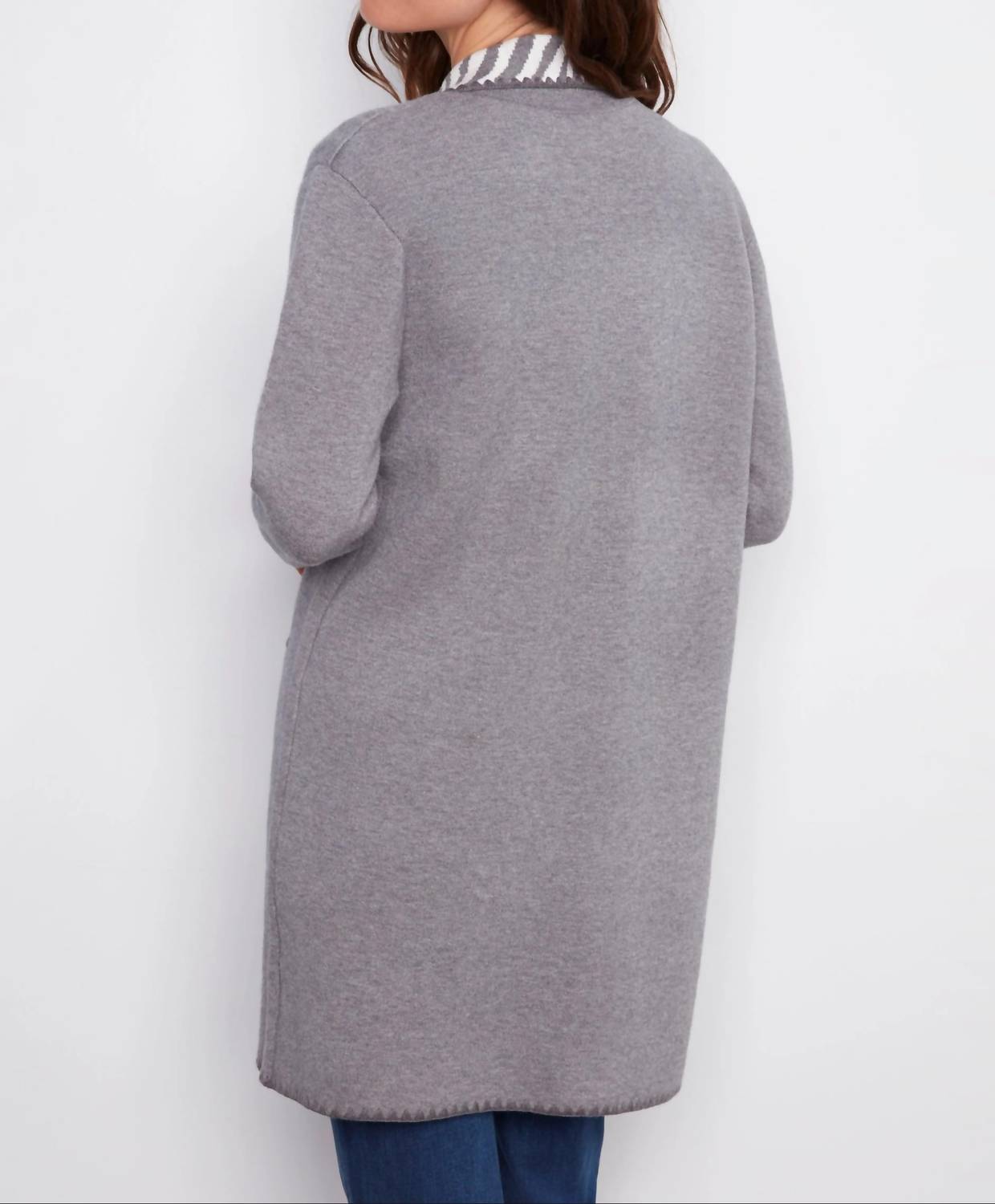 Charlie B - Blanket Stitch Long Cardigan