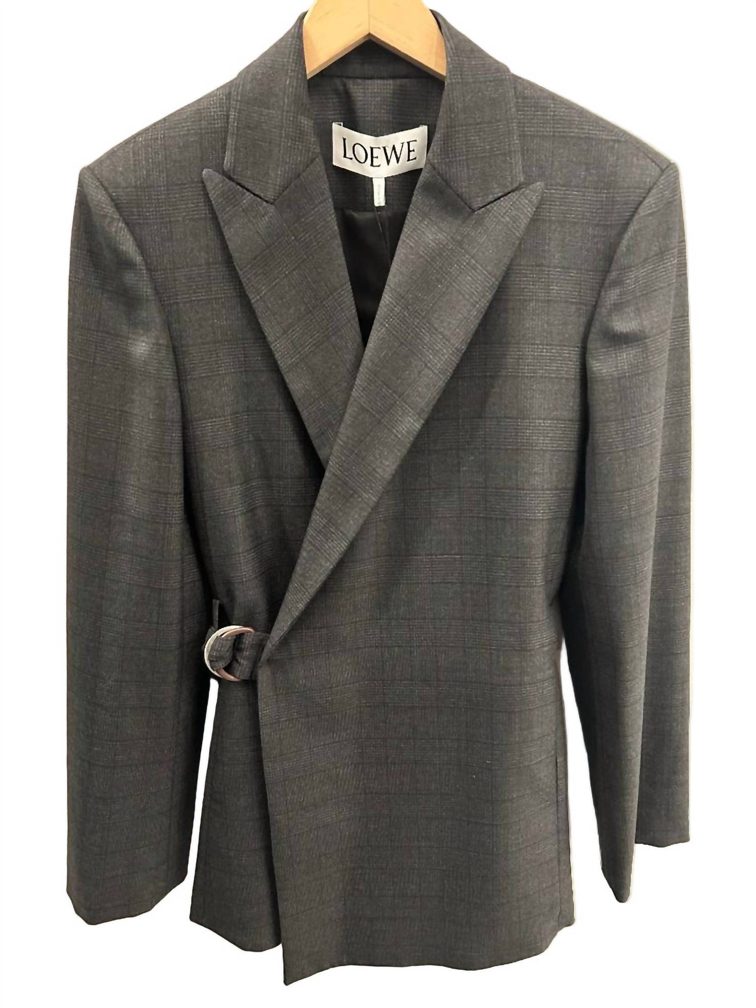 Loewe - Women's Draped Houndstooth Print Jacket