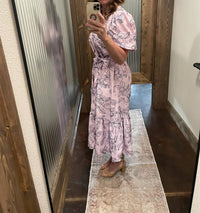 Umgee - Sky Garden Belted Midi Dress