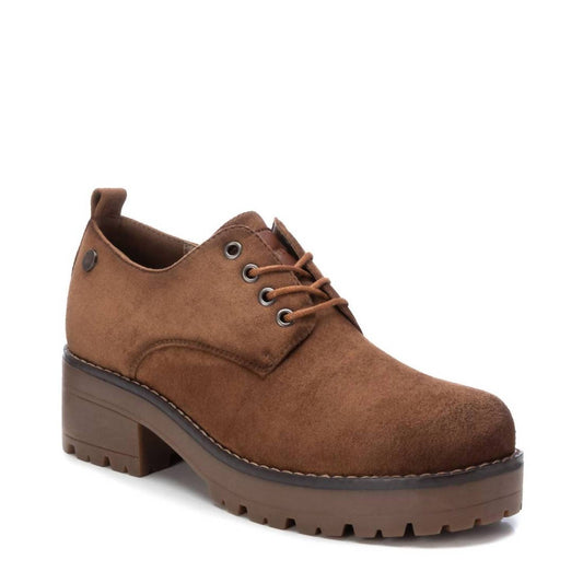 Xti - Women's Suede Lace-Up Oxfords