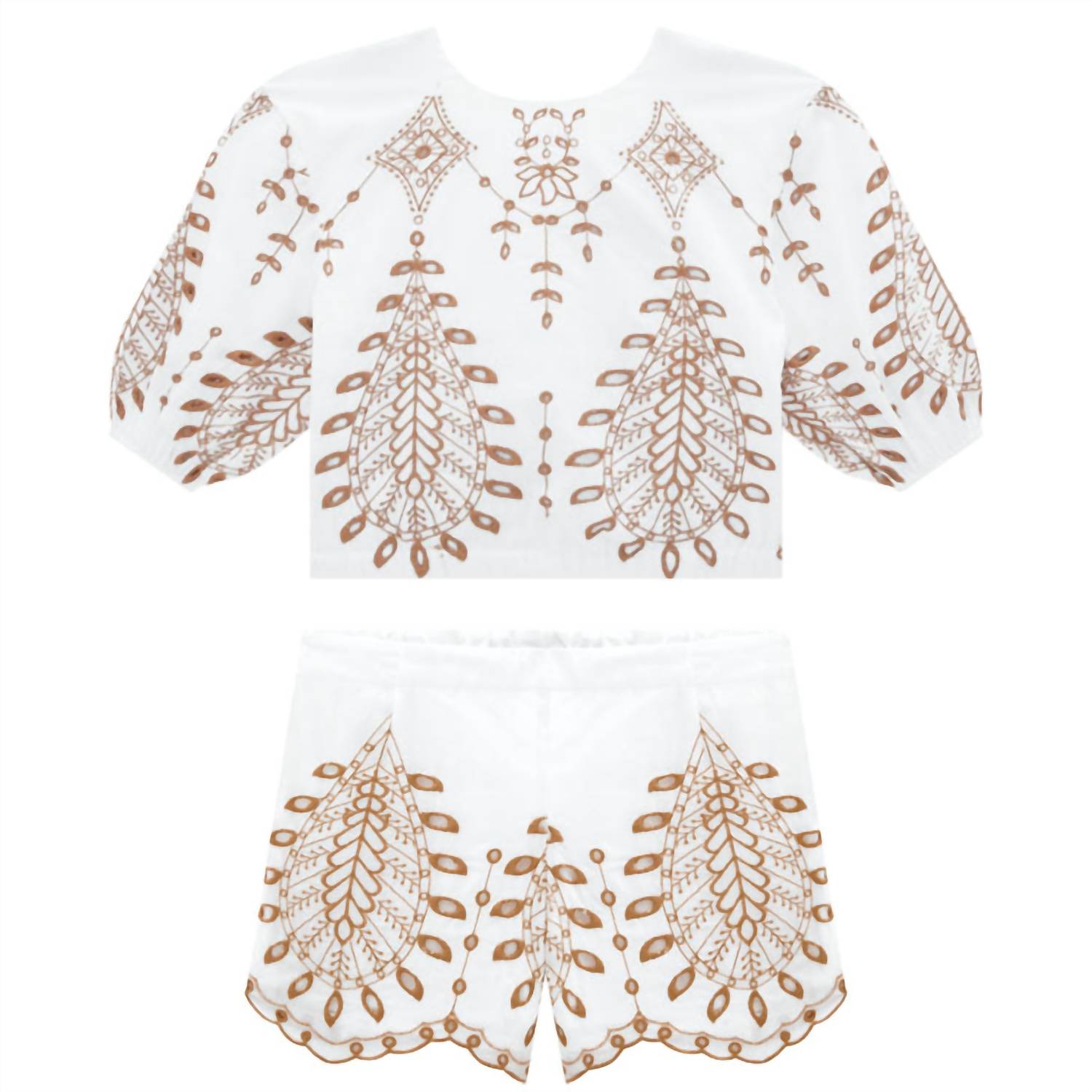 Milon - Girl's Boho Chic Embroidered Set