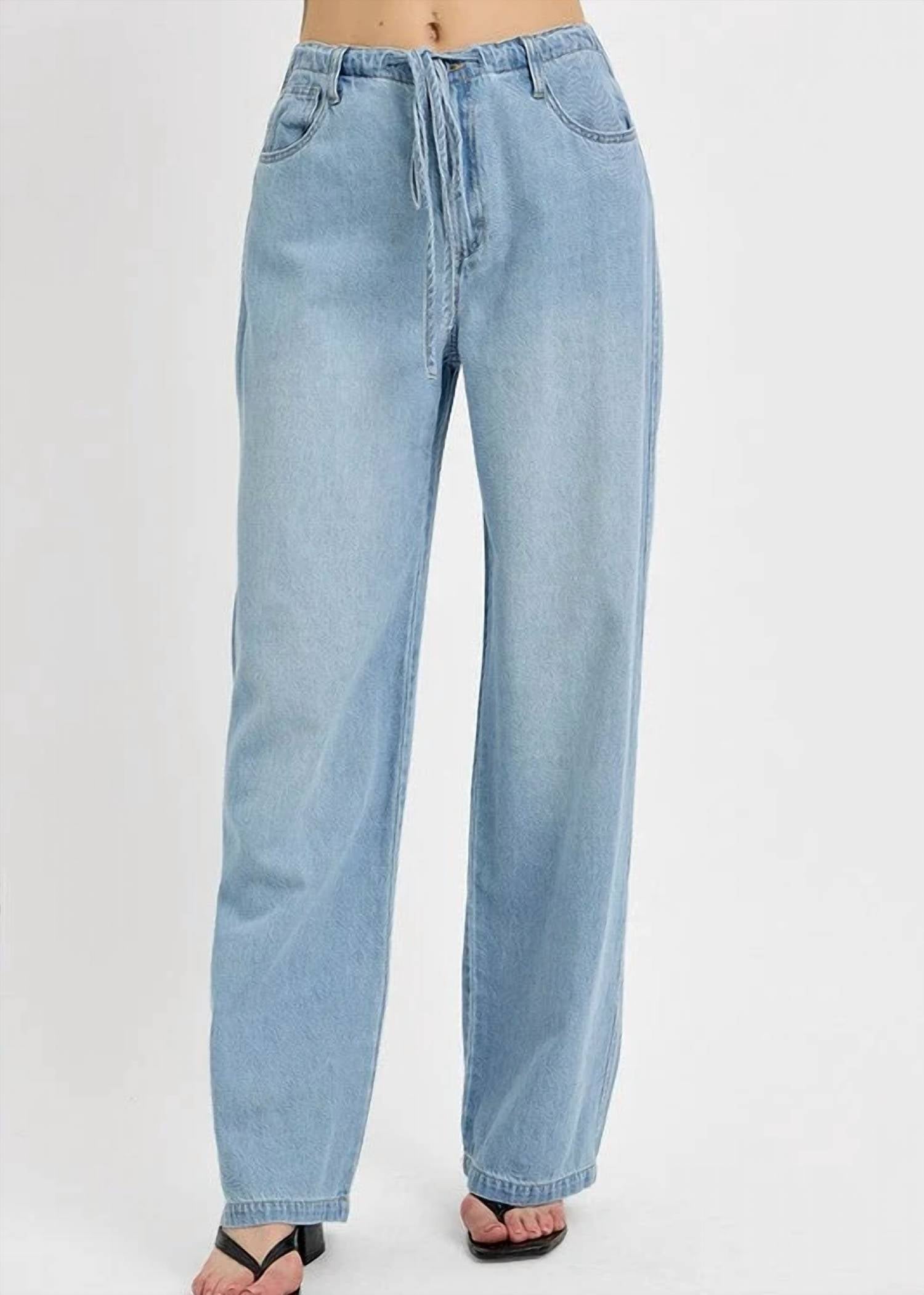 Risen - Women's High Rise Wide Baggy Jeans