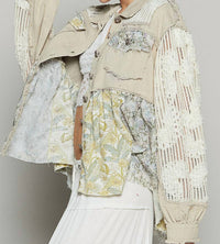 Pol - Lucy Long Sleeve Button Front Jacket