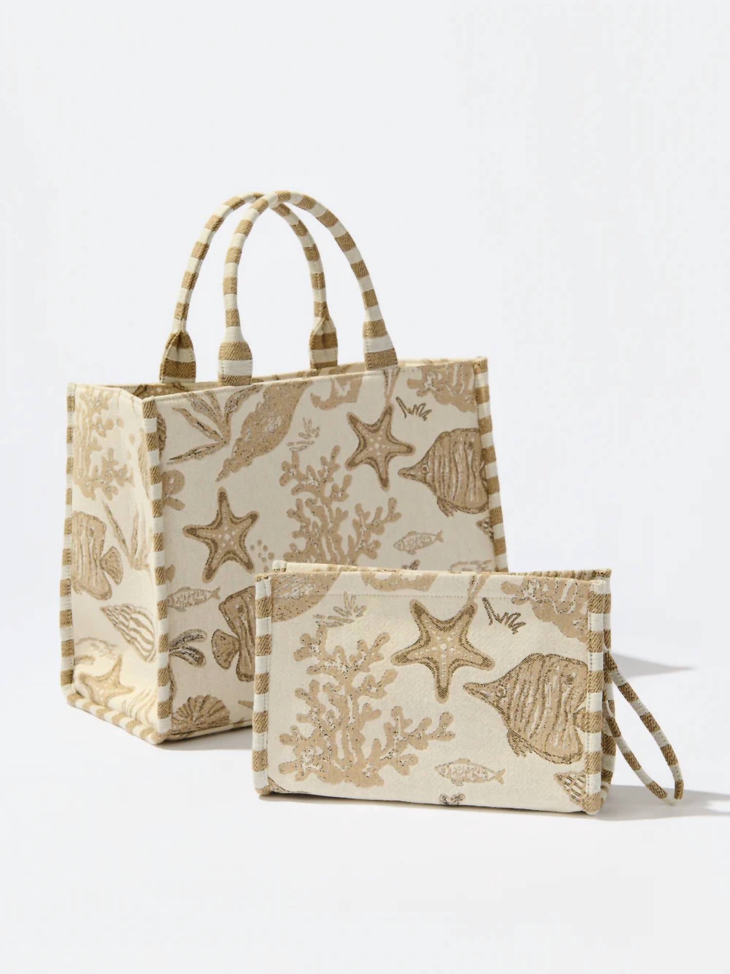 Shiraleah - Women's Coastal Jacquard Tote