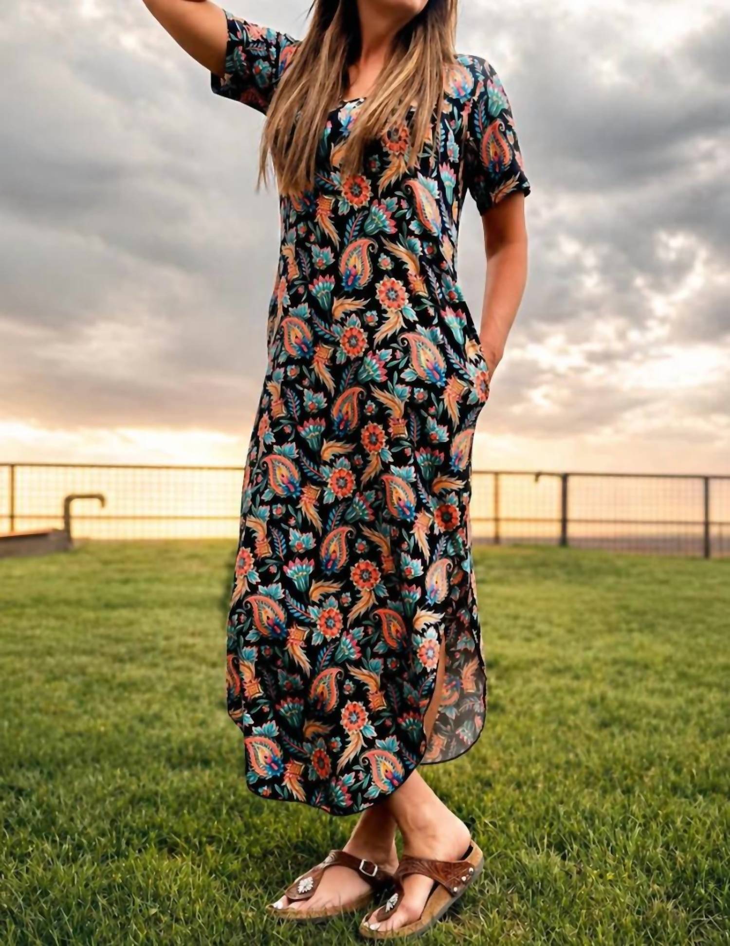 Sterling Kreek - Painted Bloom Maxi Dress