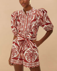Farm Rio - TROPICAL CAMEO ROMPER
