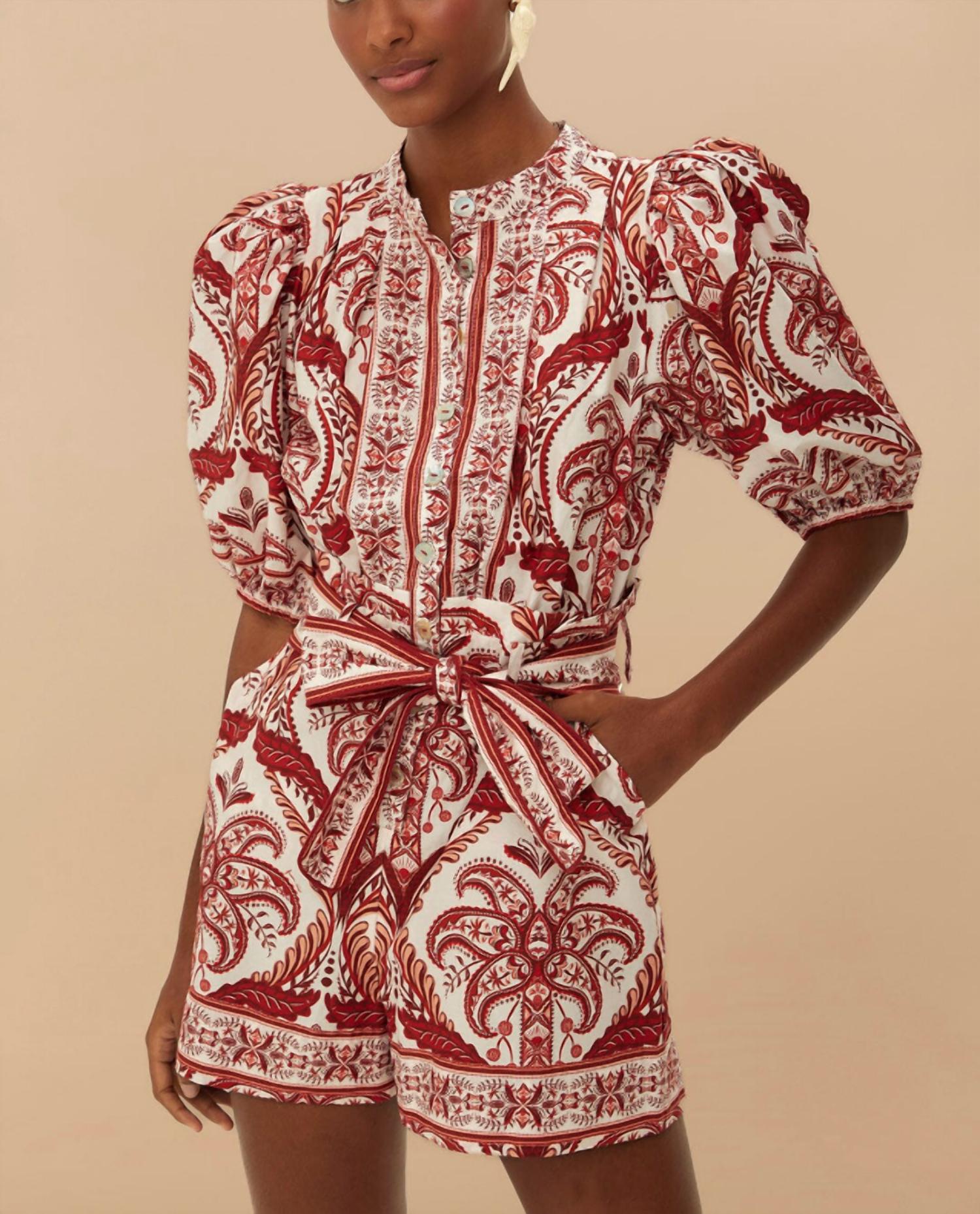 Farm Rio - TROPICAL CAMEO ROMPER