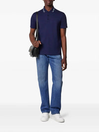 Versace - Embroidered Cotton Polo Shirt