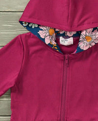 Pete + Lucy - Girls Avery Ruffle Hooded Jacket