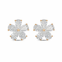 Diana M Jewels - Women's Pear Lab-Grown Diamond Stud Earrings (8.00 Ct TCW) - Elegant Plus