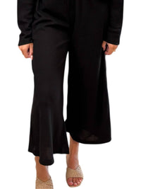 Ces Femme Ava Long Sleeve Top And Pants Set in black - women's sleepwear - alternate view