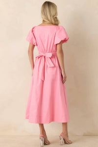 &Merci - Puff Sleeve Midi Dress