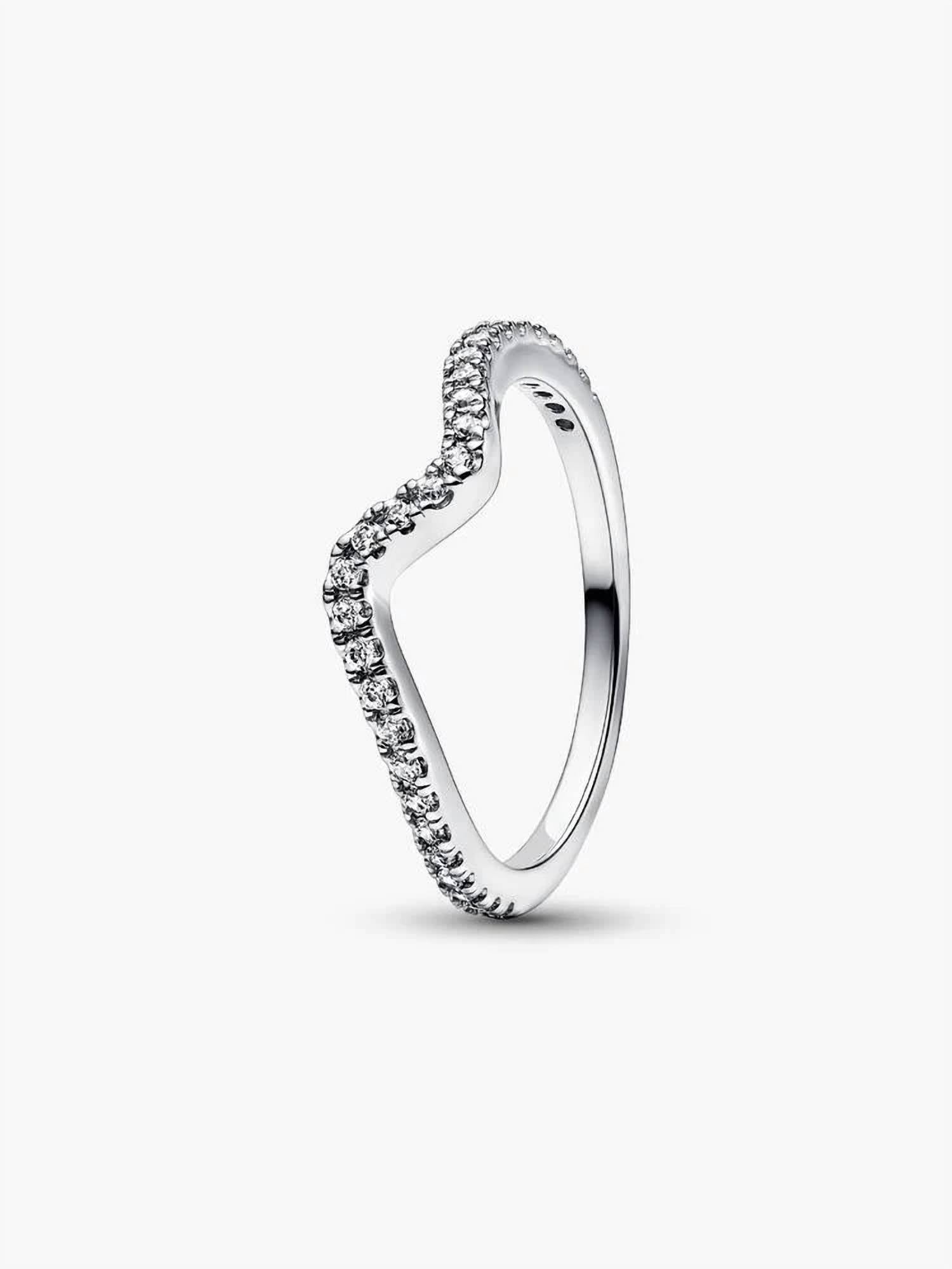 Pandora - Women's Sparkling Wave Ring