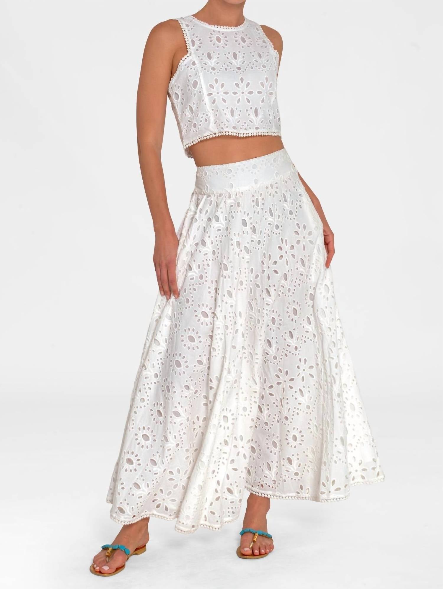 Gretchen Scott - Sexy Summer Top Embroidered Eyelet
