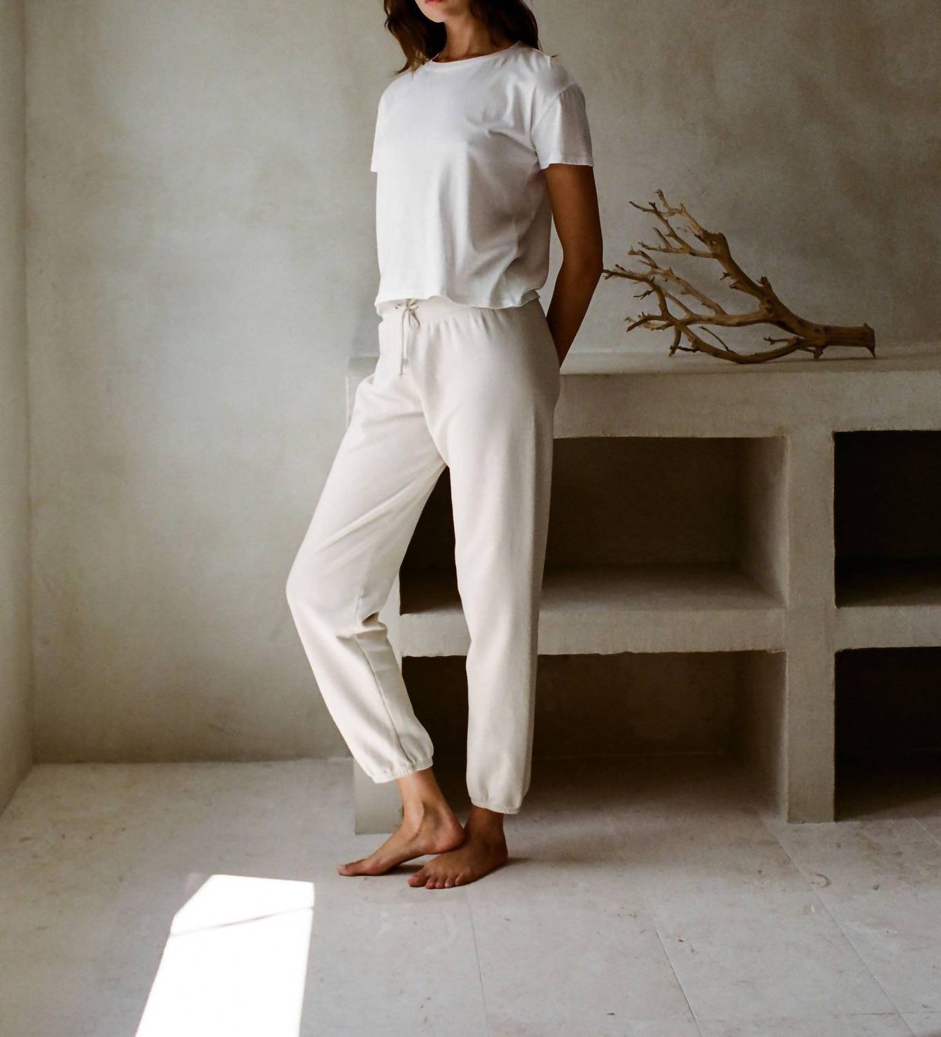 By Together Charlotte Organic Cotton Elevated Tee in white - women's t-shirt - view 6