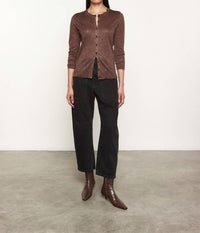 Enza Costa - LAMÉ KNITTED CARDIGAN
