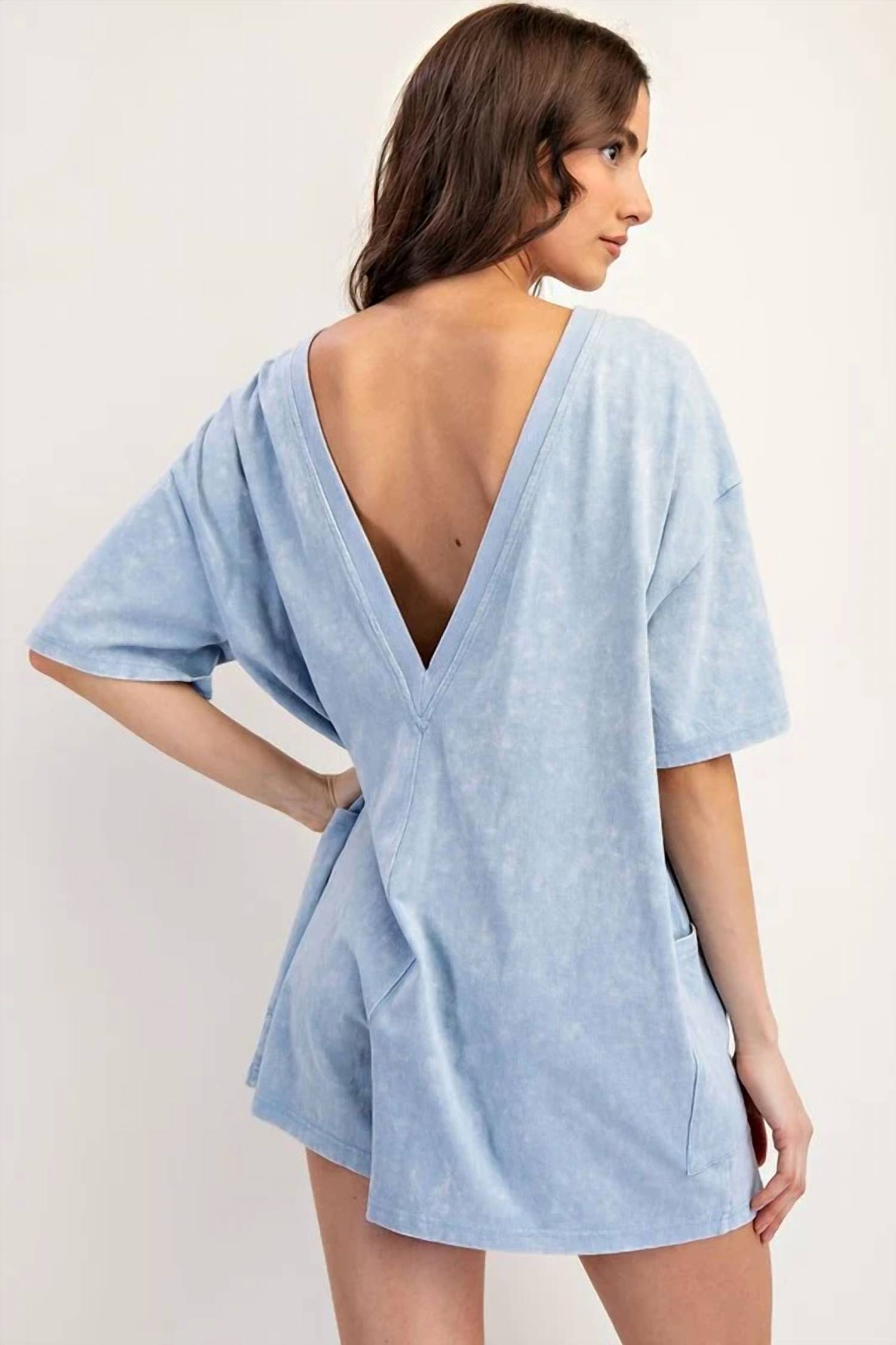 Ee:Some - Casual Style Open Back Romper