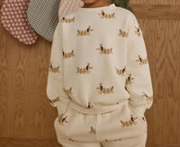 Rylee + Cru - Boys Christmas Dogs Relaxed Sweatshirt & Jogger Sweatpant Set