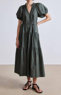 APIECE APART Uva Romantic Maxi Dress in thyme - women's dress