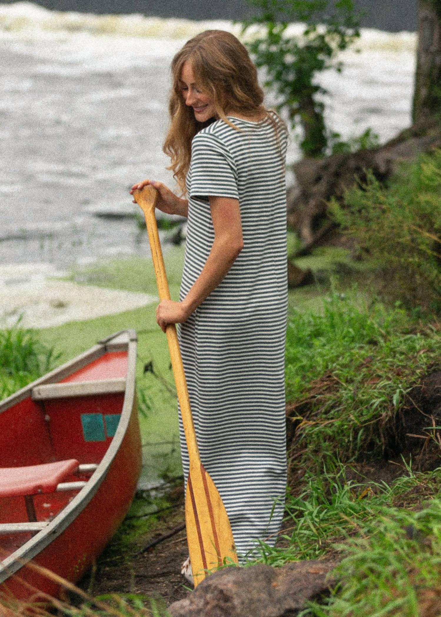 Inherit Clothing Company - Jane Stripe T-shirt Maxi Dress