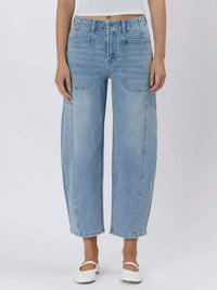 Flying Monkey - High Rise Barrel Jeans
