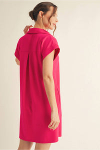 Jodifl Life Line Dress in fuchsia - women's dress - detail view
