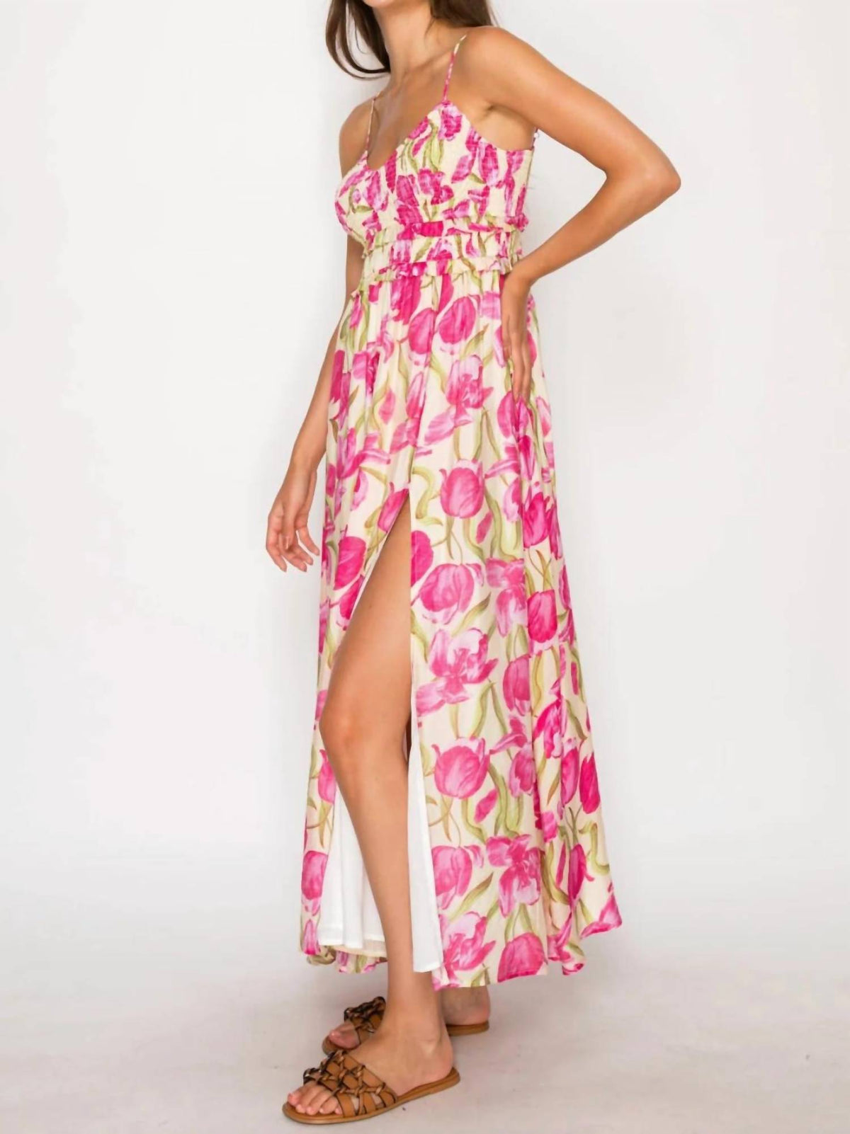 Meet Me In Santorini - Women's Lonian's Bloom Maxi Dress