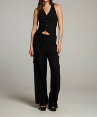 Chaser - Linen Halter Top
