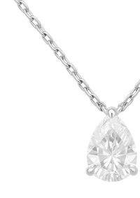 Allyanna Gifts - Women's Moissanite Pear Shape Solitaire Necklace