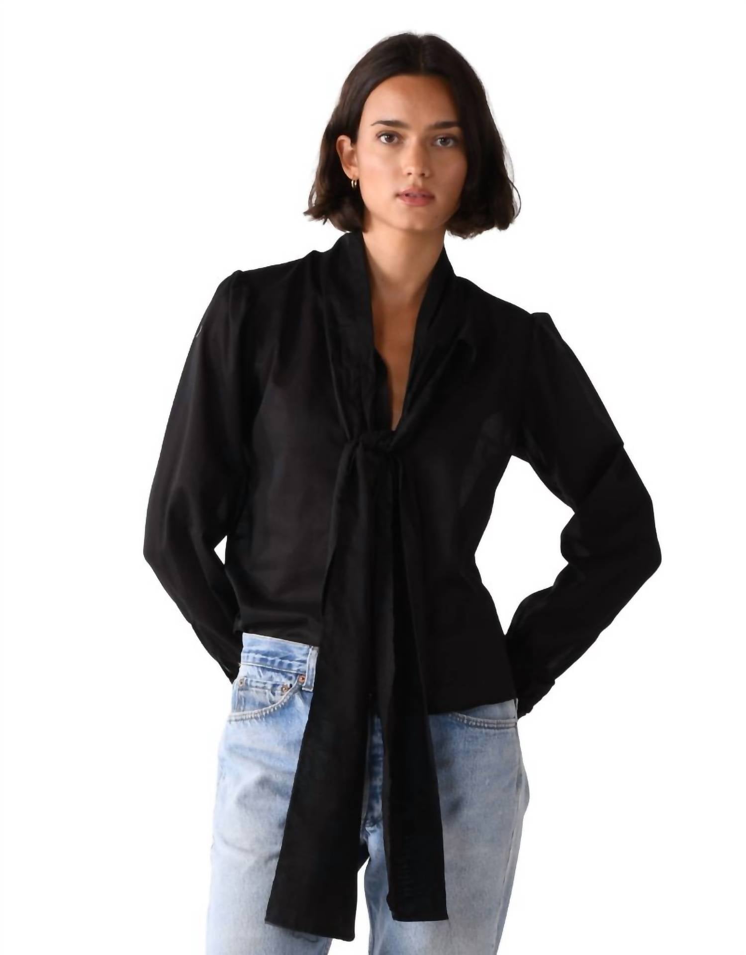 Cissa - Bow Tie Blouse