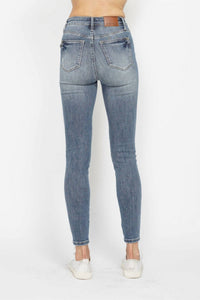 Judy Blue - High Waist Tummy Control Contrast Wash Skinny Jeans