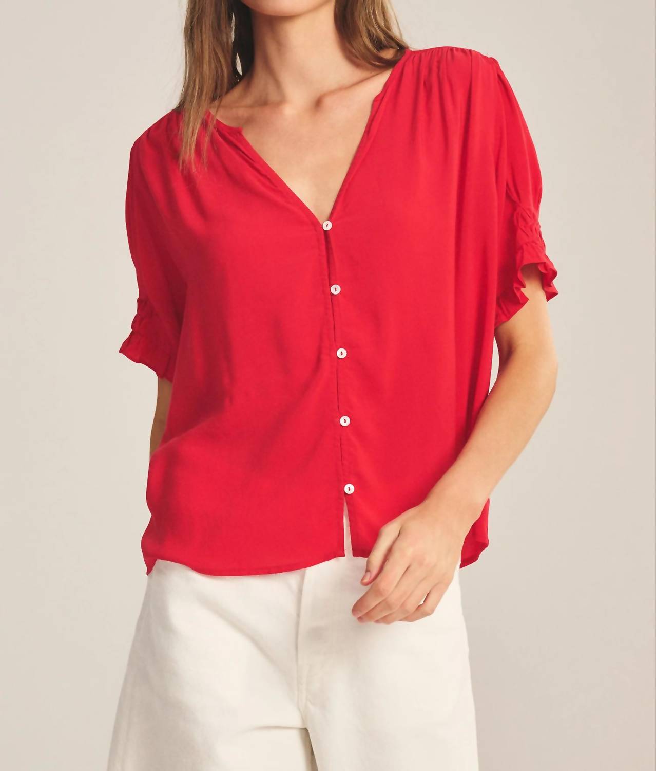 Velvet By Graham & Spencer - Carmella V-neck Top